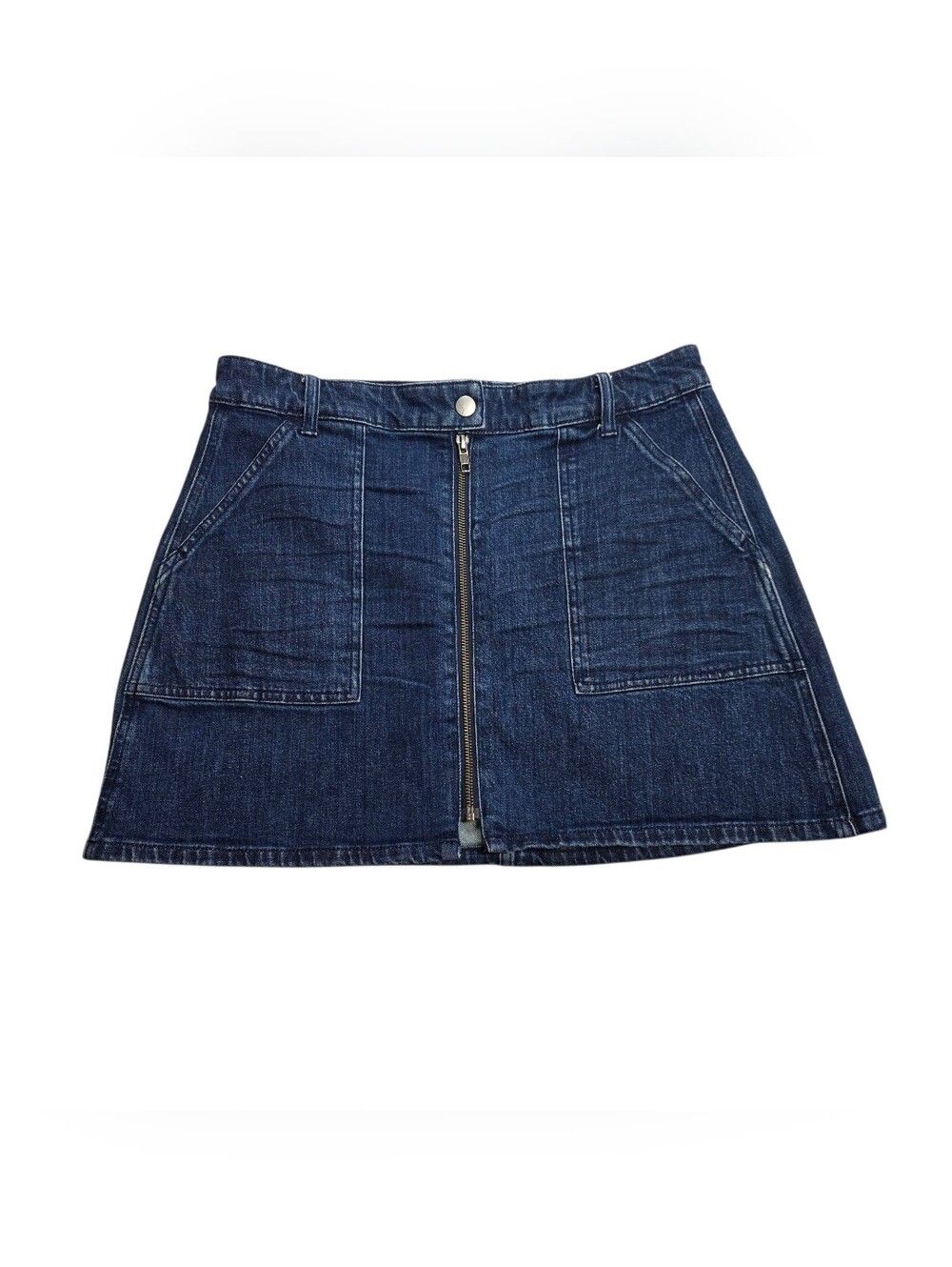 Madewell Denim Utility Zip Skirt - Picture 3 of 15